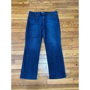 Democracy Ab Solution Mid Rise Skinny Jeans Womens Plus Sz 16 Blue Stretch Denim